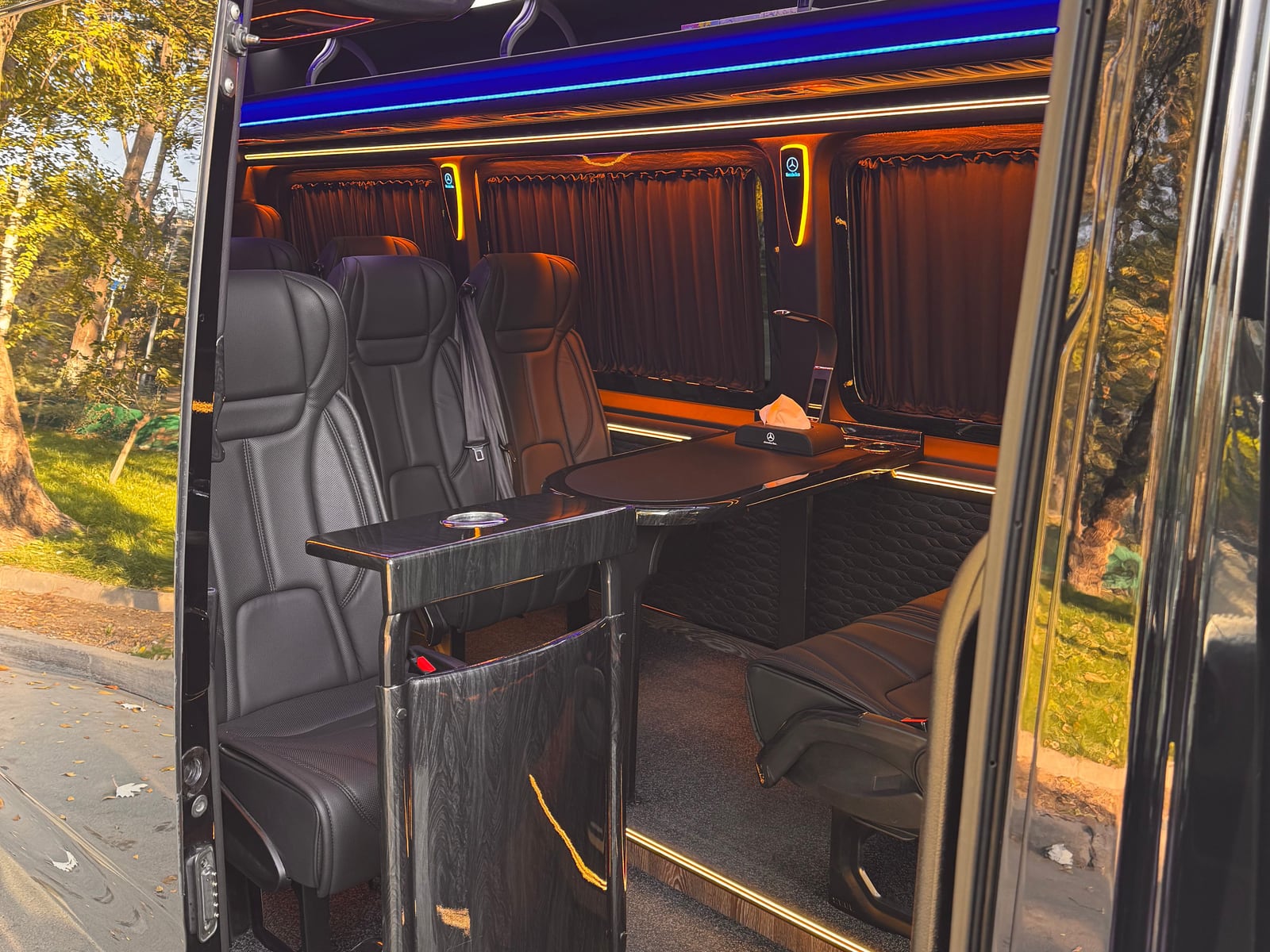Mercedes-Benz Sprinter VIP — вход в салон